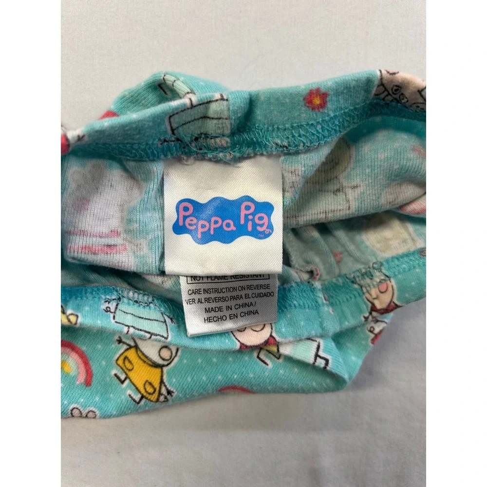 Vintage Y2K 2003 Peppa Pig Toddler Girls 2-Piece Pajama size 3T